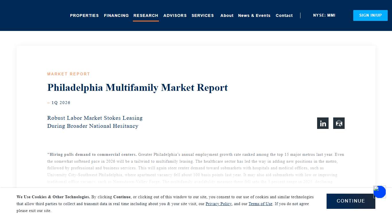 Philadelphia Multifamily Market Report